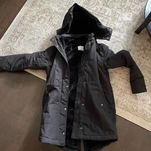 Woman’s fur lined coat parka